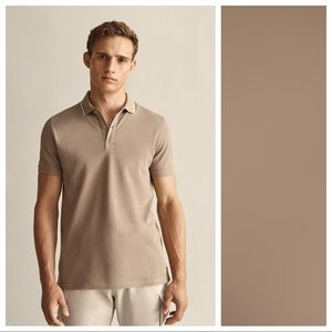 NWT. Massimo Duty Brown Collared Shirt. Size L